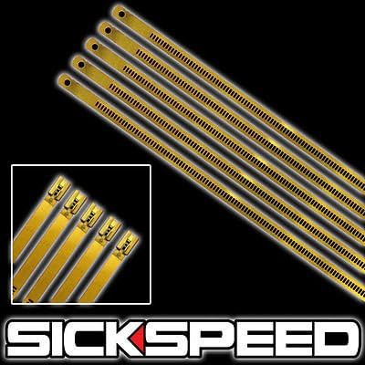 5 Pc Gold 12" Stainless Steel Cable Zip Ties Long For Exhaust Pipe Header for Fiat 500