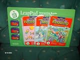LEAPPAD 3 PACK INTERACTIVE BOOKS and CARTRIDGES VOCABULARY PRE-MATH PRE-READING