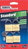 ABUS 11823 Messing-Hangschloss 45/30Quad-PckSB Groesse: 30 mm