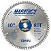 Irwin Industrial Tools 14076 10-Inch 80-Teeth 5/8-Inch Arbor Miter and Table Saw Blade