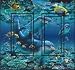 Dolphin Reef Tropical Fish Ocean Scene Double Rocker Switchplate Light Switch Cover Accent Wall Decor Art Print Switchstix from IdeaStix by Royce B McClure