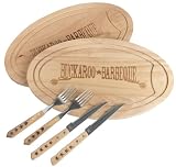 Buckaroo Barbeque Ponderosa Platter and Utensils by Charcoal Companion