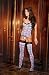 SeXy Zebra Camisette Cami G-String and Stockings Set 3 Pc