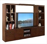 Lifestyle California 30902V / 30903V / 30951V / 30979V Auburn Four Piece Entertainment Center with 6