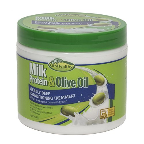 Sofn'Free Milk Protein & Olive Oil Really Deep Conditioning Treatment (16oz)