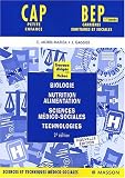 Travaux dirig�s : Biologie, nutrition-alimentation, sciences m�dico-sociales, technologies 1e ann�e (bleu)