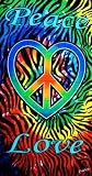 Love-n-Peace Zebra Tie Dye Beach & Bath Towel #51