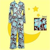 Bedhead Brown & Blue Hawaii Longsleeve Hipster Egyptian Cotton Pajama - Final Sale!