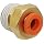 SMC KQ2H Push-to-Connect Tube Fitting, Adapter, Brass Body, Tube OD x NPT Male, With Sealant, Inch
