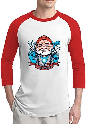ReBorn Bill Actor Murray Men Essential Raglan T-shirt Red S