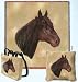 Morgan Horse Woven Lap Square (Throw Blanket)