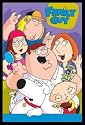 Family Guy Peter Louis Chris Meg Brian Stewie Group Framed Art Poster Print - 24" X 36"