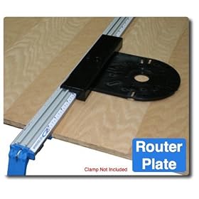 All in One Clamp RP 8-Inchx 9-Inch Router Plate by E. Emerson Tool Co