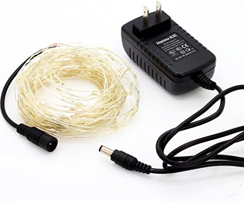 110V &amp; Warm White 10M 100 Led Starry Lights Strings Fairy Lamp + Power Adapter Decoration Christmas Party 110V/220V Xmas