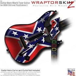 Confederate Flag Skin fits Band Hero, Guitar Hero 5 & World Tour Guitars for XBOX 360 & PS3 (GUITAR NOT INCLUDED) by WraptorSkinz