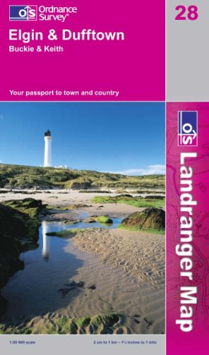 Elgin, Dufftown, Buckie and Keith (Landranger Maps)