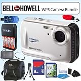 Bell & Howell BHWP5S WP5 Waterproof 12.2MP 5X Digital Camera Silver Bundle