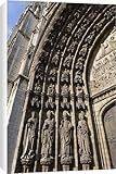 IMAGE OF Canvas Prints of Sculpture detail on Onze Lieve Vrouwekathedraal, Antwerp, Flanders, Belgium, from Robert Harding