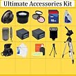 Huge Ultimate Accessory Kit for the Canon T2i 550d Digital Slr Camera.the Kit Includes 2 Lenses, Filters, 16gb Sd Card, 2 Extended Life Batteries , Carrying Case, Tripod, Flash Plus Much More Huge Ultimate Accessory Kit for the Canon T2i 550d Digital Slr Camera.the Kit Includes 2 Lenses, Filters, 16gb Sd Card, 2 Extended Life Batteries , Carrying Case, Tripod, Flash Plus Much More
