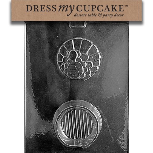 Dress My Cupcake DMCT033SET Chocolate Candy Mold, Turkey Pour Box, Set of 6