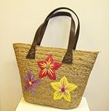 ★バリ島直輸入★ ヘンプバック 花柄