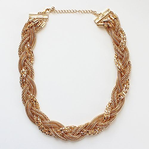 Chunky Braid Gorgeous Chain Collar Bib Temperament Necklace