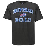 NFL Buffalo Bills Charcoal Heart and Soul T-shirt (Large)