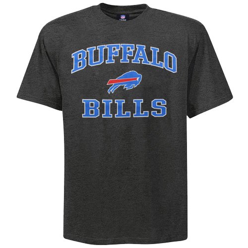 Buffalo Bills Charcoal Heart and Soul T-shirt (Large)