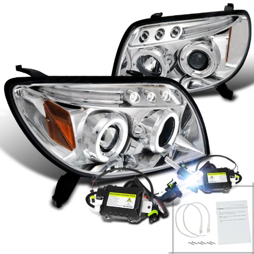Toyota 4Runner Chrome Halo Led Projector Headlights+H1 6000K HID