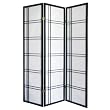 Ore International 3 Panel Room Divider - Black