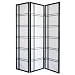 Ore International 3 Panel Room Divider (Black with White)