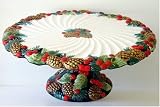 Review Fitz & Floyd 19/1427 / Fitz & Floyd Holiday Pine Footed Cake Plate Stand
