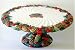 Fitz & Floyd Holiday Pine Footed Cake Plate Stand