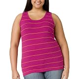 Women s Plus Size Merona® Tank - Exotic Pink Stripe