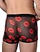 Paul Jones® Men's Underwear Sexy lips Pattern See-Through Boxer briefs 4 Size M~2XL