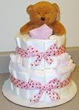 Mod Dots 3 Tier Diaper Diaper Baby Diaper Cake