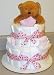 Mod Dots 3 Tier Diaper Diaper Baby Diaper Cake