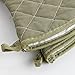 New Star Foodservice Oven Mitts with Extra Defense, up to 400F, Set of 2 (Olive (Flame Retardant), 15-Inch (Set of 2))