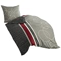 Bierbaum 6230_08 Mako-Satin-Bettw�sche Dessin 135 x 200 cm + 80 x 80 cm, grau