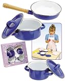 Children's Enamel Pot & Pan Cooking Set: 5 Pc. Gift Set *Perfect Gift Idea*