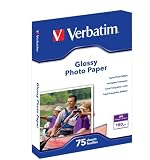 Verbatim Inkjet Fotopapier A4, 75 Blatt, glaenzend