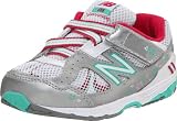 New Balance 688 H&L Sneaker (Infant/Toddler),Silver/Pink/Teal-PT,8 M US Toddler