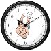 Man Beach Volleyball Player Playing Volleyball or Volley Ball Theme Wall Clock by WatchBuddy Timepie