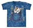 Kitty Overalls T-shirt 100% Cotton KIDS - TEENS and ADULTS Short Sleeve Shirt