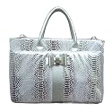 LYDC Metallic Snake Print Fashion Laptop Briefcase Bag