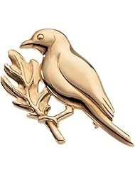 14K Yellow Gold "Winter Robin" Brooch -- LIFETIME WARRANTY