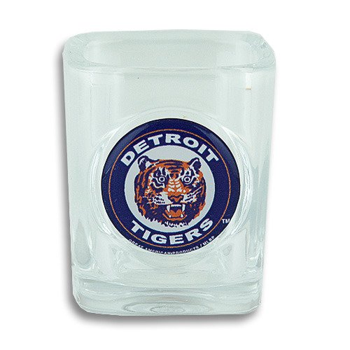 Detroit Tigers Classic Logo Square Shot Glass