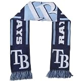 Forever Collectibles MLB Tampa Bay Devil Rays 2011 Team Stripe Scarf