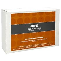 BrainSavers Tri-Component Program, Contains Memory Enhancement Software, 24 Nutrition Bars, and Exercise Program