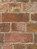 Faux Real Brick Looking Heavy Thick Textured Wallpaper